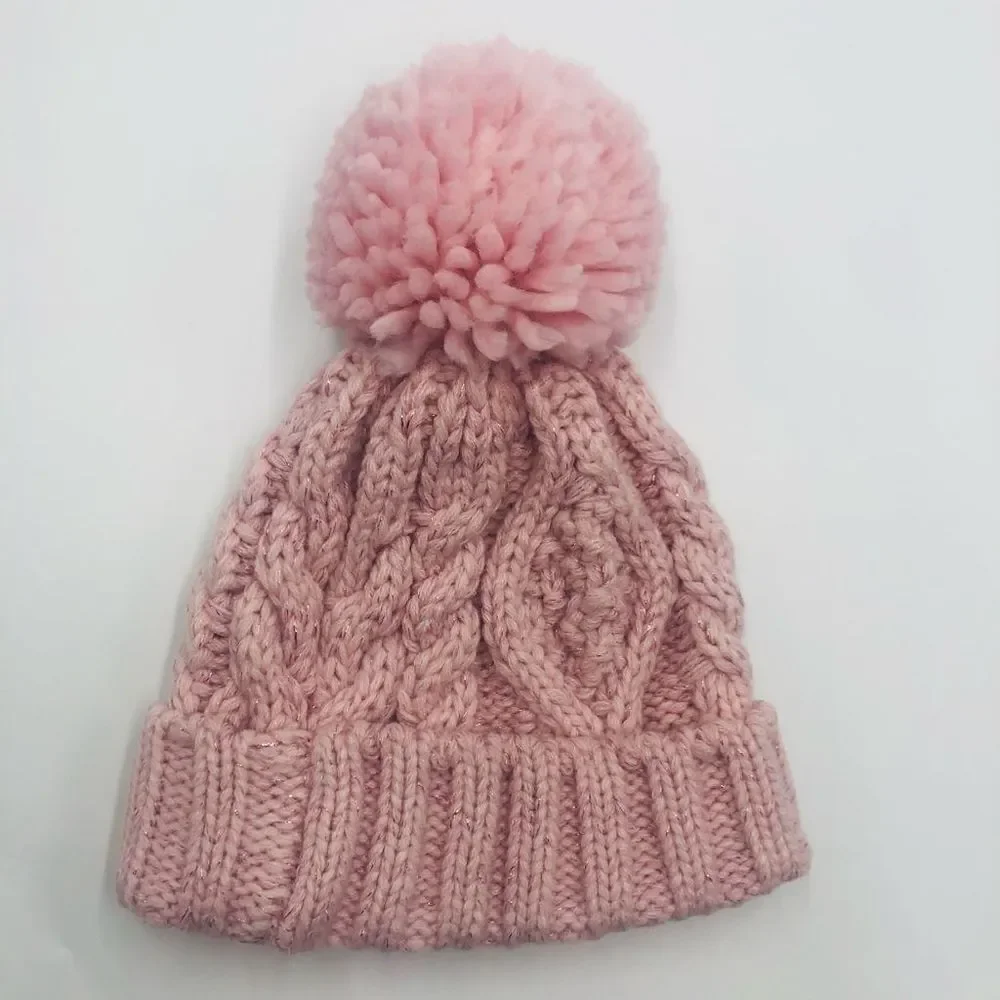 Brand New Baby Gap Pink Knitted Beanie Size Small/ Medium For Baby Girl‎